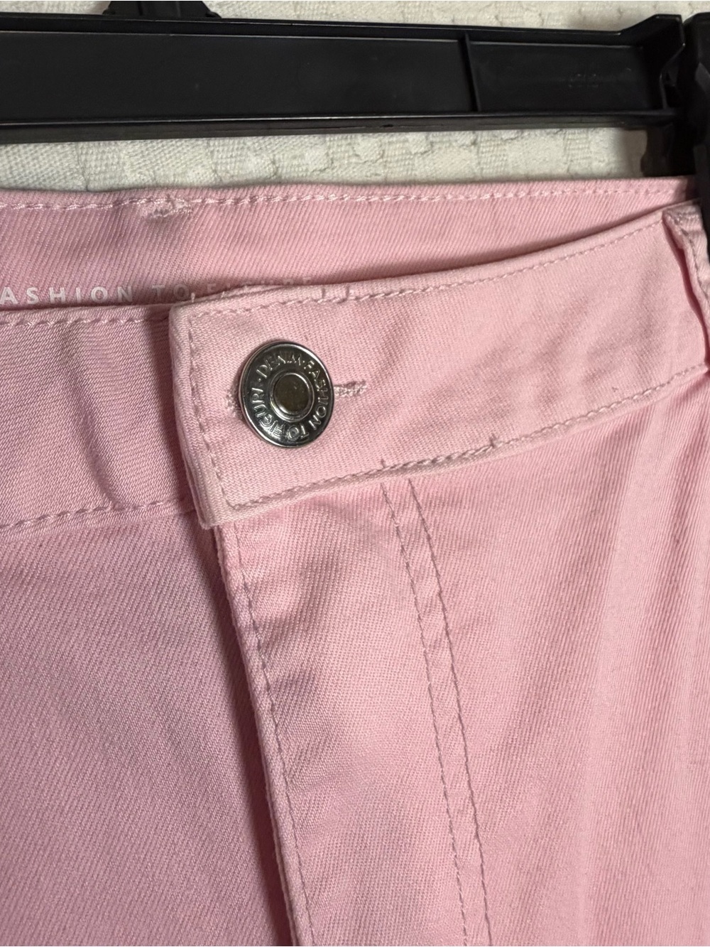 NEW Fashion To Figure FTF Pink Jogger Jeans Denim Size 18 Casual Barbiecore - Picture 6 of 11